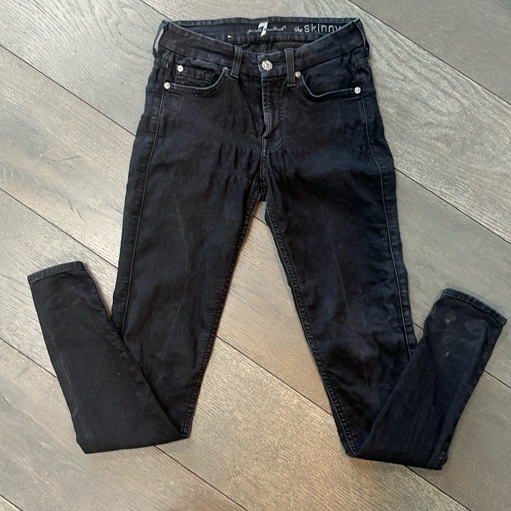 7 FOR ALL MANKIND SKINNY JEANS SIZE 26